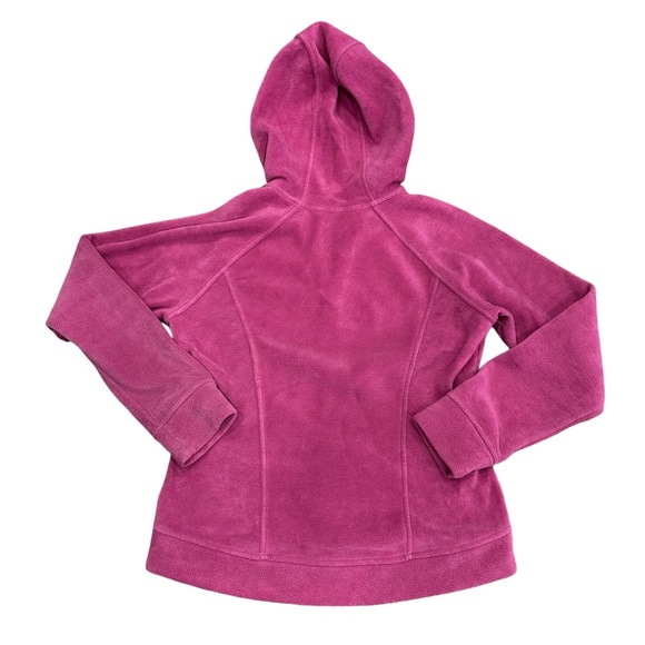 Columbia Girls Kids Youth Medium Full Zip Fleece Jacket Hoodie Kangaroo Pocket - Picture 4 of 8